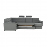 Ülőgarnitúra U alakban, szövet szürke, jobbos, BORN U Ülőgarnitúra U alakban, szövet szürke, jobbos, BORN U