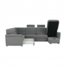 Ülőgarnitúra U alakban, szövet szürke, jobbos, BORN U Ülőgarnitúra U alakban, szövet szürke, jobbos, BORN U