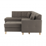 Ülőgarnitúra, szürkésbarna TAUPE anyag, jobbos kivitel, BRIDGET Ülőgarnitúra, szürkésbarna TAUPE anyag, jobbos kivitel, BRIDGET