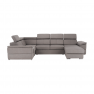 Ülőgarnitúra, szürkésbarna Taupe, jobbos kivitelezés, SEGORIA ROH U Ülőgarnitúra, szürkésbarna Taupe, jobbos kivitelezés, SEGORIA ROH U