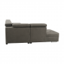 Ülőgarnitúra, szürkésbarna taupe, jobbos, LAMORA U