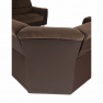 Ülőgarnitúra, textilbőr barna/szövet barna, SANTIAGO U Ülőgarnitúra, textilbőr barna/szövet barna, SANTIAGO U