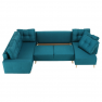 Ülőgarnitúra, türkiz, VINCENT U alakú Ülőgarnitúra, türkiz, VINCENT U alakú