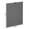 Mosogatógép ajtaja, szürke matt, 59,6x71,3 cm, LANGEN