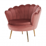 Fotel Art-deco stílusban, rózsaszín Velvet anyag/gold króm-arany, NOBLIN Fotel Art-deco stílusban, rózsaszín Velvet anyag/gold króm-arany, NOBLIN