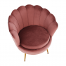 Fotel Art-deco stílusban, rózsaszín Velvet anyag/gold króm-arany, NOBLIN Fotel Art-deco stílusban, rózsaszín Velvet anyag/gold króm-arany, NOBLIN