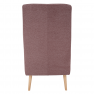 Füles fotel, fáradt rózsaszín/tölgy, SAMY