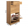 Kétrészes cipősszekrény, artisan, VIVAT NEW TYP 1 Kétrészes cipősszekrény, artisan, VIVAT NEW TYP 1