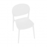 Rakásolható szék, fehér, FEDRA NEW