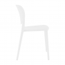 Rakásolható szék, fehér, FEDRA NEW