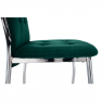 Szék, smaragd Velvet szövet/fém, ADORA NEW