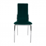 Szék, smaragd Velvet szövet/fém, ADORA NEW