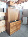 Vitrines pácolt fenyő szekrény SI-7185 Pure Natur kiárusított