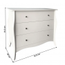 Komód, fehér, ELIANA
