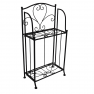 Összecsukható fém polcrendszer, fekete, MANULO Összecsukható fém polcrendszer, fekete, MANULO