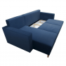 Kinyitható ülőgarnitúra, kék, balos, BLEKY ROH Kinyitható ülőgarnitúra, kék, balos, BLEKY ROH