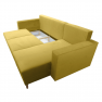 Kinyitható ülőgarnitúra, sárga, jobbos, BLEKY ROH Kinyitható ülőgarnitúra, sárga, jobbos, BLEKY ROH