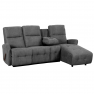 Állítható sarok ülőgarnitúra, sötétszürke, jobbos, TROJAN ROH Állítható sarok ülőgarnitúra, sötétszürke, jobbos, TROJAN ROH