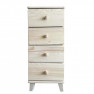 SKANDI 4 fiókos keskeny fenyő komód SKANDI 4 fiókos keskeny fenyő komód