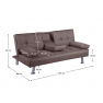 Kinyitható kanapé, barna, GOLDIA NEW Kinyitható kanapé, barna, GOLDIA NEW