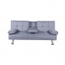 Kinyitható kanapé, szürke, GOLDIA NEW