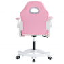 Forgószék, rózsaszín/fehér, ODELIA Forgószék, rózsaszín/fehér, ODELIA