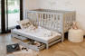 Pótágyas gyerekágy/kiságy KAJA több féle leesésgátlóval