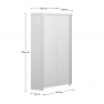 Sarokszekrény 2D, fehér, ERODIN