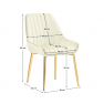 Étkezőszék, bézs Velvet anyag/gold króm-arany, PERLIA Étkezőszék, bézs Velvet anyag/gold króm-arany, PERLIA