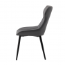 Étkezőszék, sötétszürke/fekete, SAGARA