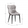 Étkezőszék, világosszürke/sötétszürke/fekete, TABITA Étkezőszék, világosszürke/sötétszürke/fekete, TABITA