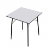 Étkezőasztal, fehér/fekete, 70x70x75 cm, NALAK TYP 1
