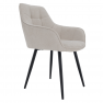 Design fotel, bézs/fekete, MARKEN