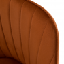 Design fotel, terrakotta Velvet szövet, AURIL
