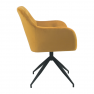 Forgószék, mustár/fekete, VELEZA NEW