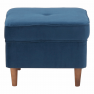 Modern puff, kék/dió, RUFINO 3 NEW