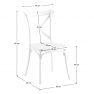 Rakásolható szék, fehér, SAVITA