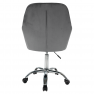 Irodai fotel, szürke Velvet anyag/króm, KLIAN Irodai fotel, szürke Velvet anyag/króm, KLIAN