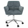 Irodai szék, szürke Velvet anyag/króm, HAGRID NEW