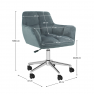 Irodai szék, szürke Velvet anyag/króm, HAGRID NEW