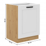 Alsó szekrény, fehér/artisan tölgy, LULA 60 D 1F BB Alsó szekrény, fehér/artisan tölgy, LULA 60 D 1F BB