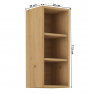 Felső polcos szekrény, artisan tölgy, LULA 30 G-72 OTW