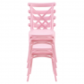 Rakásolható szék, rózsaszín, SAVITA