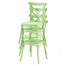 Rakásolható szék, zöld, SAVITA