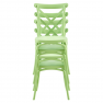 Rakásolható szék, zöld, SAVITA