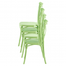 Rakásolható szék, zöld, SAVITA