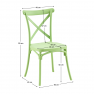 Rakásolható szék, zöld, SAVITA