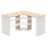 Sarok számítógépasztal, sonoma tölgy/fehér, TAMARI