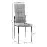 Szék, szürke szövet/fém, ADORA 2 NEW Szék, szürke szövet/fém, ADORA 2 NEW
