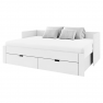 Kihúzható ágy, fehér, ANTONY Kihúzható ágy, fehér, ANTONY